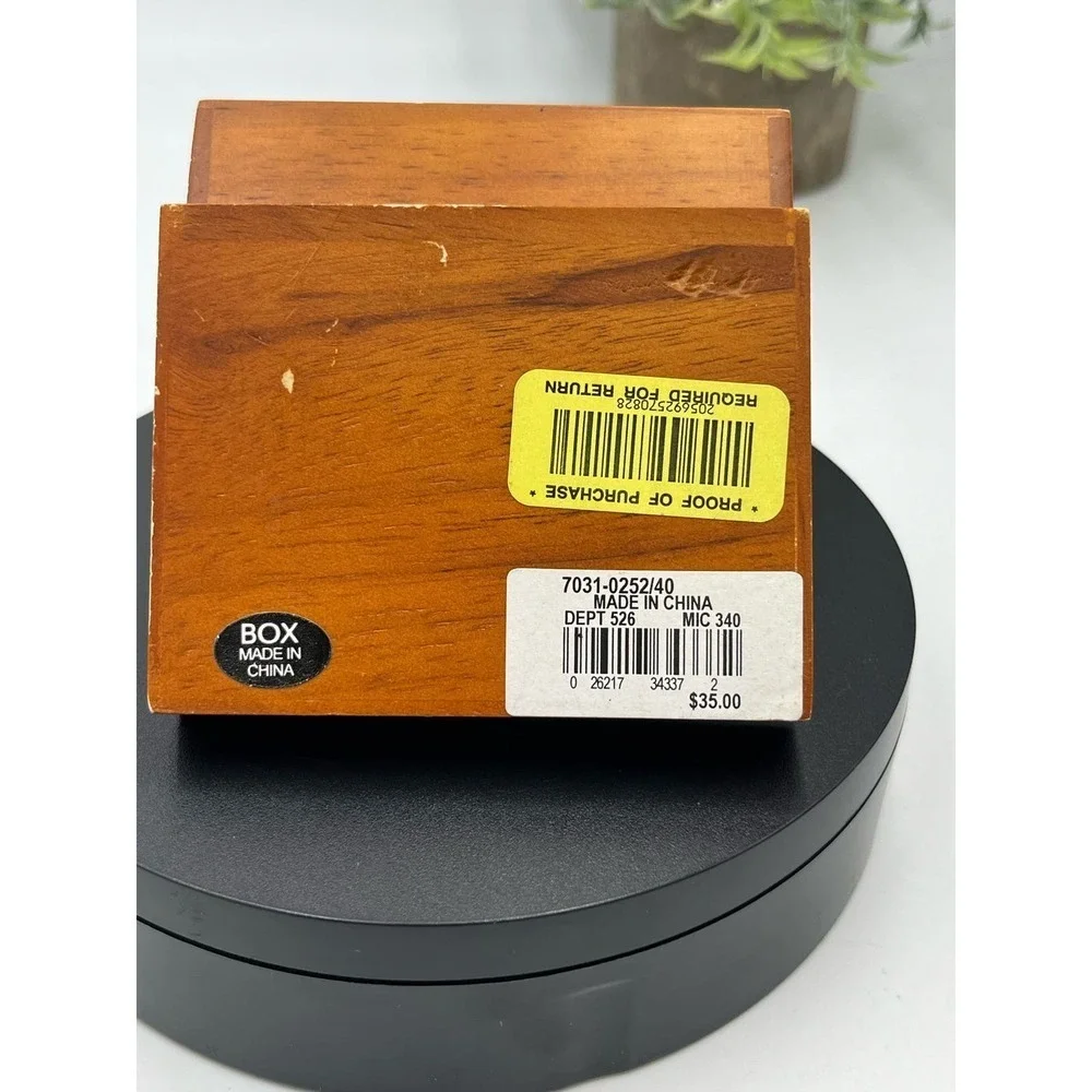Roundtree & Yorke‎ Gunmetal Diagonal Cufflinks in Wooden Box New